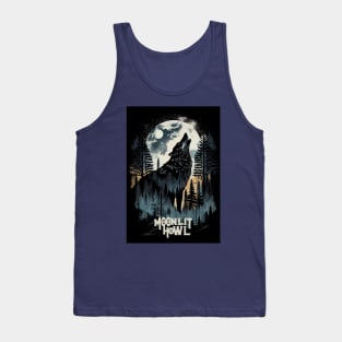 Moonlit Howl Wolf Tank Top